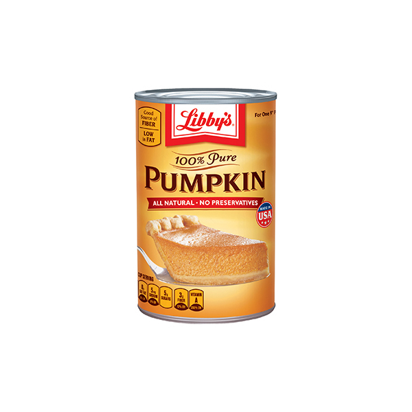 Libby's Pure Pumpkin 24x425gr *BBD November 30, 2023*