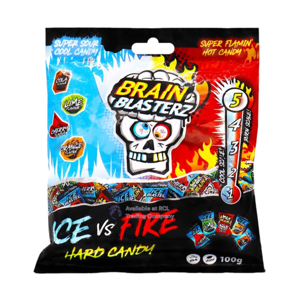Brain Blasterz Ice vs Fire Candy Bag 12x100gr